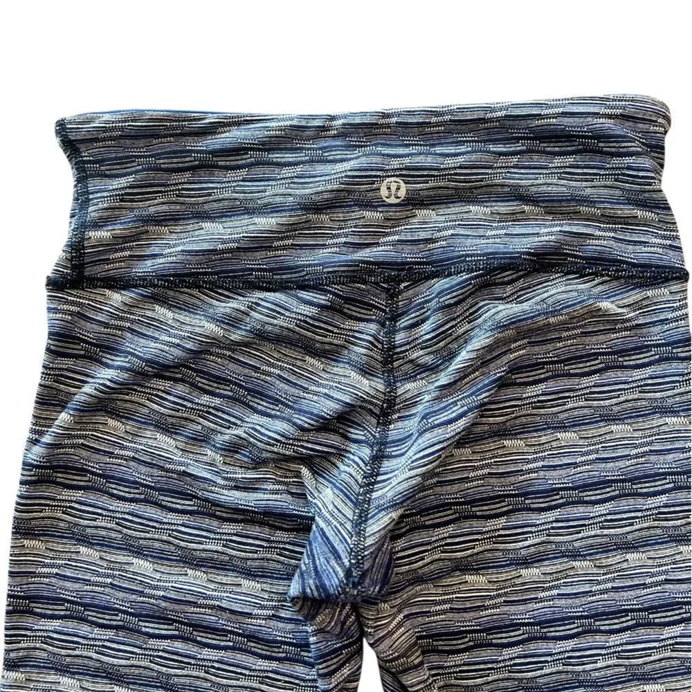 Lululemon Wunder Under Space Dye Twist Sapphire Blue Multi Size 4